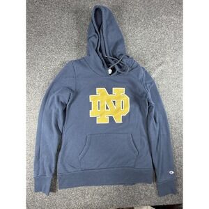 Notre Dame Hoodie Youth Small Blue‎ Champion Pullover Sweatshirt NCAA College